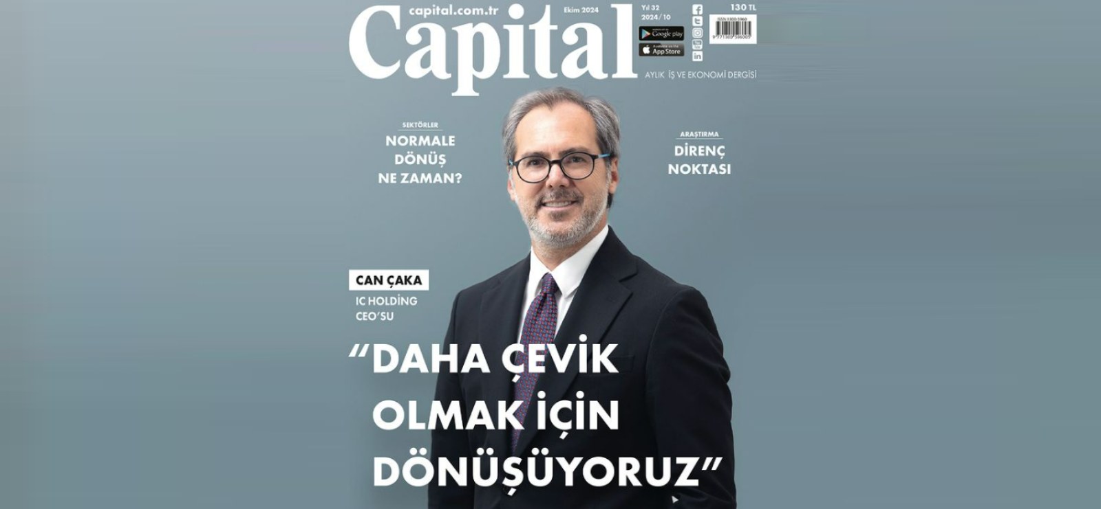 Can ÇAKA Capital Dergisi’nin Ekim ayı sayısında yer aldı